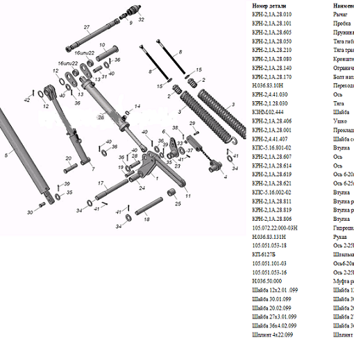 Механизм подъёма КН 2,1